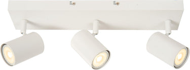 Lucide amigo - plafondspot (plafondlamp) - 3xgu10 - wit