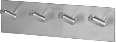 Tiger square - handdoekhaak multi - zonder boren - handdoekhaakjes - 3m tape - rvs geborsteld