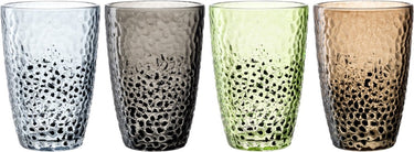 Leonardo matera longdrinkglas 340ml assorti - set 4
