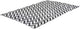 Bo-camp - chill mat - wave - l - zwart wit