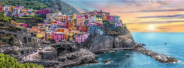 Trefl puzzel 500 stukjes - vernazza zonsondergang italië panorama.