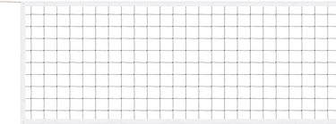 Avento volleybalnet - 9.5 x 1 m - met staaldraad - sportnet - maas 10 cm