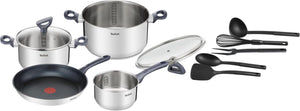 Tefal daily cook - pannenset - 11-delig - inductie - rvs - geschikt voor alle warmtebronnen
