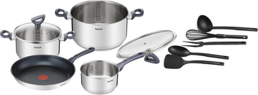 Tefal daily cook - pannenset - 11-delig - inductie - rvs - geschikt voor alle warmtebronnen