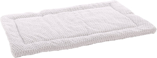Flamingo hondenkussen – benchkussen – hondenkussen 100,5 x 63,5 cm – geschikt voor hondenbench en kattenkussen – jacquard rechthoekig grijs