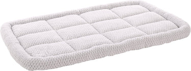 Flamingo hondenkussen – benchkussen – extra zacht hondenkussen 116 x 69 cm – geschikt voor hondenbench en kattenkussen – jacquard rechthoekig grijs