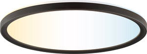 Brilliant avola - plafondlamp - ø 29.3 cm - led 18w - 2400lm - 2700k-6500k - cct - timer - nachtlicht - dimbaar - afstandsbediening - ip20 - zwart