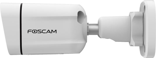 Foscam v5ep-w beveiligingscamera buiten – 5mp poe ip camera – persoons- en voertuigdetectie – nachtzicht 20m – 2-weg audio – spotlight sirene – ip66 – wit