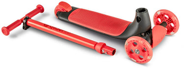 Yvolution - yglider kiwi - rood - kinderstep met led wielen