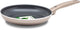 Greenpan cambridge koekenpan 30cm –pfas-vrije antikleeflaag – koekenpan inductie – keramische koekenpan - ovenbestendig tot 180°c - koudgrepen - brons