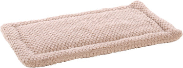 Flamingo hondenkussen – benchkussen – hondenkussen 70 x 41 cm – geschikt voor hondenbench en kattenkussen – jacquard rechthoekig taupe