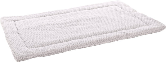 Flamingo hondenkussen – benchkussen – hondenkussen 116 x 69 cm – geschikt voor hondenbench en kattenkussen – jacquard rechthoekig grijs