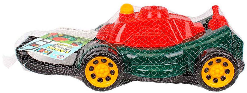 ギャラリービューアに画像をロードする, Sun fun grasmaaier met opbergruimte en benzinekan
