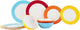 Gimex - colour line - servies - rainbow - 12-delig