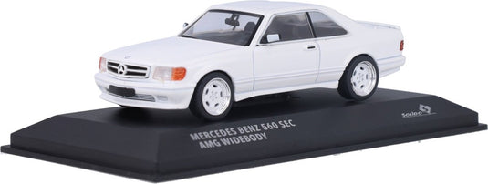 Geen automerk mercedes-benz 560 sec amg 'wide body' solido modelauto 1:43 1990 s4310904 schaalmodel