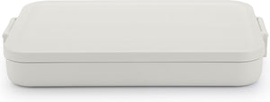 Brabantia make take lunchbox broodtrommel - plat - kunststof - light grey