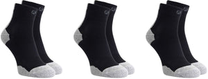 Rogelli core dames en heren 3 pack hardloopsokken - zwart grijs