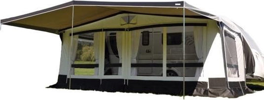 Eurotrail combi-luifel 411 x 240 cm polyester grijs