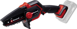 Einhell accu mini kettingzaag ge-ps 18 15 li bl-solo - power x-change - 18 v li-ion - koolborstelloze motor - zwaardlengte: 20 cm - max. zaaglengte: 14 cm - kettingsnelheid: 4,8 m s - excl. accu en lader