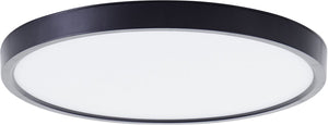 Brilliant lotti - plafondlamp - ø 30 cm - led 21w - 2500lm - 3000k - rgb - dimbaar - afstandsbediening - timer - nachtlicht - tuya - zwart