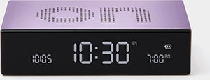 Lexon flip premium digitale wekker on off - paars