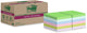 Post-it super sticky notes recycled | 70 vel | ft 47 | 6 x 47 | 6 mm | assorti | pak van 12 blokken