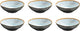 Medard de noblat - shadow aqua - soepbord 19.5 cm - 6 delig - stoneware