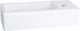 Differnz ravo fontein - 38.5x18.5x9.5cm - 1 kraangat rechts - keramiek wit
