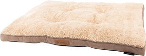 Scruffs cosy - comfortabel hondenkussen - met imitatie suède buitenvoering en superzachte binnenvoering - bruin - 82 x 58 cm