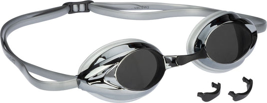 Avento - zwembril racing volwassenen - zilver - anti-condens uv-bescherming