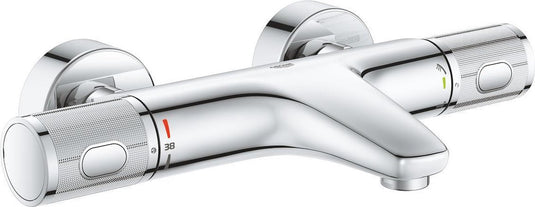 Grohe precision feel themostatische badkraan - 15 cm - waterbesparend - met cooltouch technologie - inclusief koppelingen - chroom