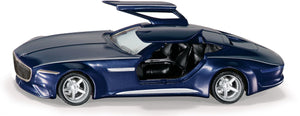 Siku 2366, vision mercedes-maybach 6, 1:50, metaal kunststof, donkerblauw, vleugeldeuren die opengaan