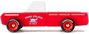 Candylab houten speelgoedauto americana longhorn red multicolor.