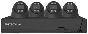 Foscam fn9108e-t4-2t kit beveiligingscamera set - 4 camera's - poe - 2tb geheugen - nachtzicht 20m - 5mp - zwart