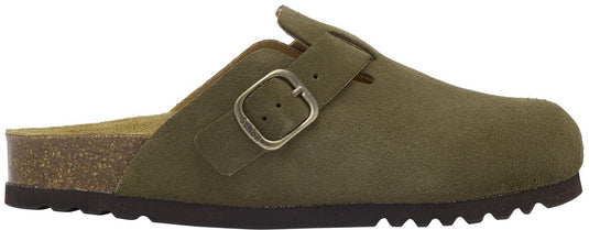 Scholl fae new suede sa womens khaki falso clogs - khaki - maat 36