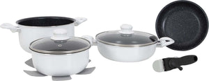 Gimex - pannenset - inductie - wit - 7-delig