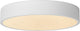 Lucide unar - plafonnière (plafondlamp) - ø 30 cm - led 3 stepdim - 1x18w 2700k - wit