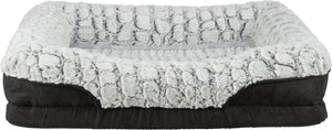 Trixie - vital hondenmand lino - hoekig - zwart grijs - 90x65 cm