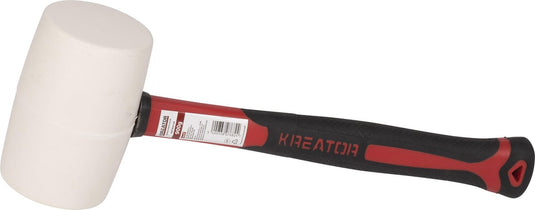 Kreator - hand tools - krt904106 - rubber hamer - 900g - fiber - wit