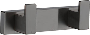 Plieger altea badkamer haakjes – dubbele haak – geborsteld gunmetal