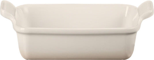 Le creuset ovenschaal 19 cm - 1,1 l - aardewerk - meringue - rechthoek
