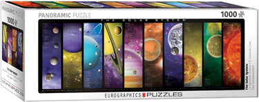 Eurographics - het zonnenstelsel [the solar system] - 1000 stukjes 96×32cm (b×h) - panorama legpuzzel