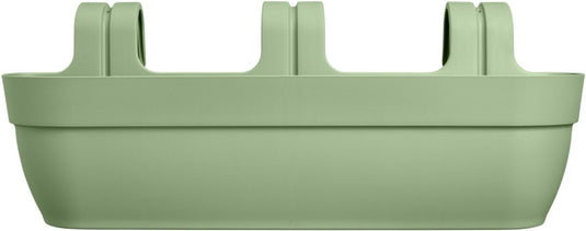 Elho vibia campana easy hanger xxl 70 - plantenbak voor balkon - balkonbak - 100% gerecycled plastic - l69 x b26.8 x h23.7 cm - pistachegroen