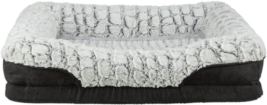 Trixie - vital hondenmand lino - hoekig - zwart grijs - 110x75 cm