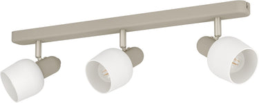 Eglo corato spot - e14 - 52 cm - wit|beige - staal|glas