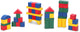 Marionette wooden toys bouw blokken (50 stuks)