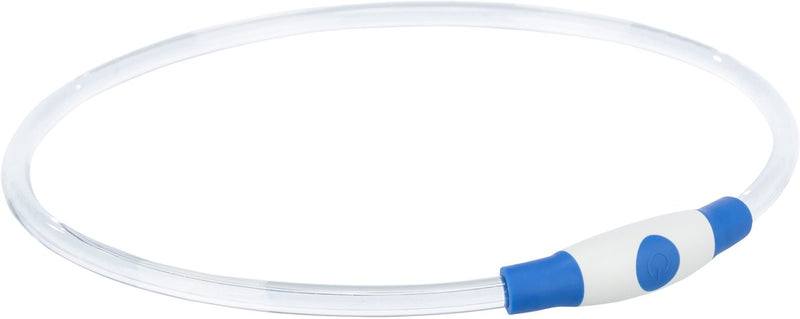 Afbeelding laden in galerijviewer, Merkloos sans marque trixie lichtgevende halsband usb flash light oplaadbaar tpu blauw
