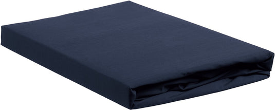 Ambiante katoen - splittopper hoeslaken - 200x220 - donker blauw