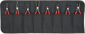 Knipex 00 19 58 v02 precisie-borgveertang set geschikt voor borgringen binnen- en buitenringen 12-25 mm, 19-60 mm 10-25
