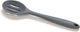 Basic culinair keukenlepel met gleuf - siliconen - 20cm - grijs
